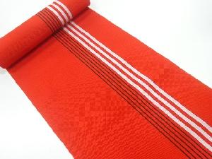 アンティーク　縞織出し帯地反物